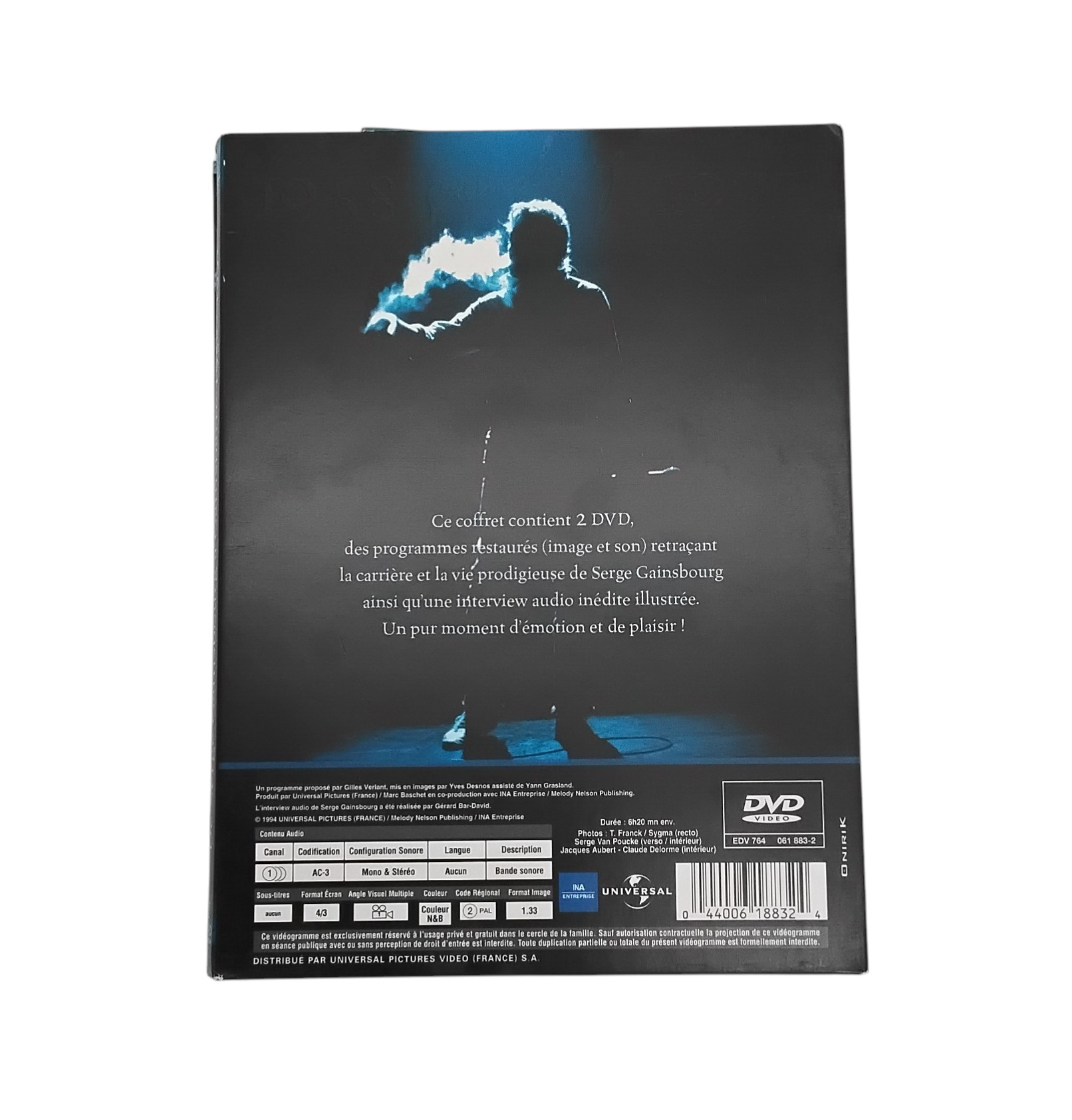 Voir photo 2 de DVD - de Serge Gainsbourg à Gainsbarre "1958-1991" DVD - de Serge Gainsbourg à Gainsbarre "1958-1991" Très bon état - Vue 2 -